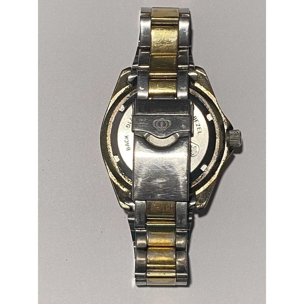 Jules Jurgensen Watch Sea Diver 7371 Two Tone Screw-Down Crown Water Resistant